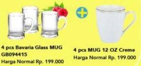 Promo Harga Bavaria Mug 4s + Mug Ceramic 4s  - Carrefour