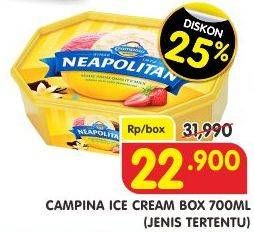 Promo Harga CAMPINA Ice Cream Neapolitan 700 ml - Superindo