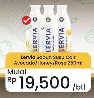 Promo Harga Lervia Shower Cream Honey, Avocado, Rose 250 ml - Carrefour