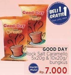 Promo Harga Good Day Instant Coffee 3 in 1 per 5 sachet 20 gr - LotteMart