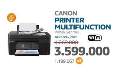 Promo Harga Canon Pixma G4770  - Electronic City