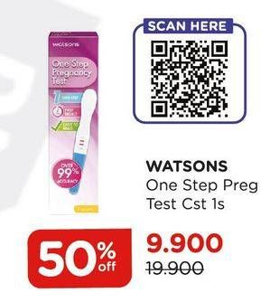 Promo Harga WATSONS One Step Pregnancy Test  - Watsons
