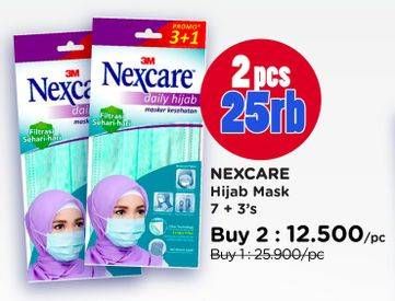 Promo Harga 3M NEXCARE Masker Daily Hijab 4 pcs - Watsons