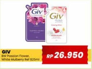 Promo Harga GIV Body Wash Passion Flowers Sweet Berry, Mulberry Collagen 825 ml - Yogya