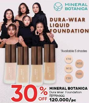 Promo Harga MINERAL BOTANICA Dura-Wear Liquid Foundation  - Guardian