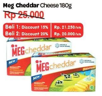 Promo Harga MEG Cheddar Cheese  - Carrefour