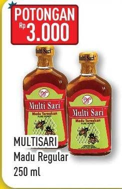 Promo Harga MULTISARI Plus Madu Murni Regular 250 ml - Hypermart
