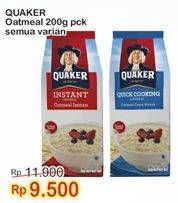 Promo Harga Quaker Oatmeal Instant/Quick Cooking All Variants 200 gr - Indomaret