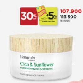 Promo Harga Naturals By Watsons Cica & Sunflower Soothing Face Cream 50 gr - Watsons