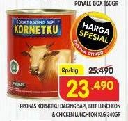 Promo Harga Pronas Kornetku Corned Beef/Daging Ayam/Sapi Luncheon  - Superindo