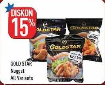 Promo Harga GOLD STAR Chicken Nugget Stick All Variants  - Hypermart