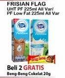 Promo Harga FRISIAN FLAG Susu UHT Purefarm Swiss Chocolate, Low Fat French Vanilla 225 ml - Alfamart