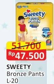 Promo Harga Sweety Bronze Pants Dry X-Pert L20 20 pcs - Alfamart