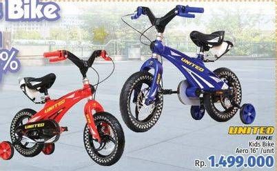 Promo Harga UNITED Sepeda Aero Magnesium 16"  - LotteMart