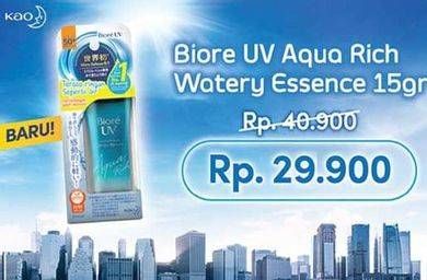Promo Harga BIORE UV Aqua Rich Watery Essence SPF 50 15 gr - Indomaret