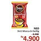 Promo Harga Neo Coffee 3 in 1 Instant Coffee per 6 sachet 20 gr - Alfamidi
