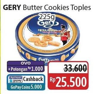 Promo Harga Gery Butter Cookies 225 gr - Alfamidi