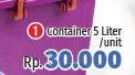 Promo Harga P E Container Box 5 ltr - LotteMart