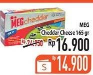 Promo Harga MEG Cheddar Cheese 170 gr - Hypermart