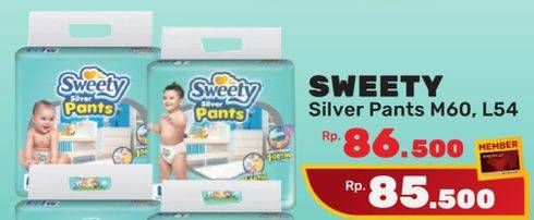 Promo Harga Sweety Silver Pants L54, M60 54 pcs - Yogya