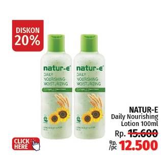 Promo Harga Natur-e Hand Body Lotion Daily Nourishing Moisturizing 100 ml - LotteMart