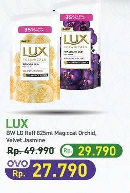 Promo Harga LUX Botanicals Body Wash Magical Orchid, Velvet Jasmine 850 ml - Hypermart