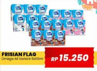 Promo Harga Frisian Flag Susu Cair UHT Nutribrain All Variants per 6 tpk 115 ml - Yogya