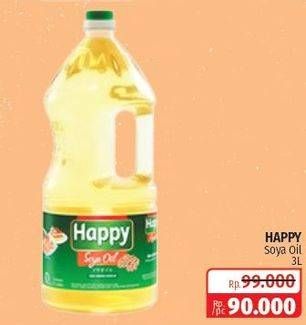 Promo Harga HAPPY Soya Oil 2000 ml - Lotte Grosir