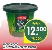 Promo Harga WONG COCO Aloe Vera Lemon 1000 gr - Superindo