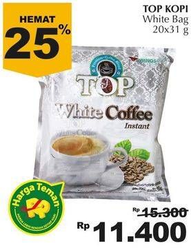 Promo Harga Top Coffee White Coffee per 20 sachet 31 gr - Giant