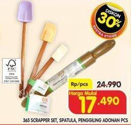 Promo Harga 365 Scrapper Set/Spatula/Penggiling Adonan  - Superindo