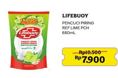 Promo Harga Lifebuoy Pencuci Piring Lime Botani 680 ml - Indomaret