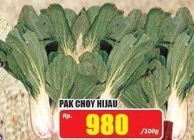 Promo Harga Pak Choy Hijau per 100 gr - Hari Hari