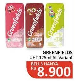 Promo Harga GREENFIELDS UHT All Variants 125 ml - Alfamidi