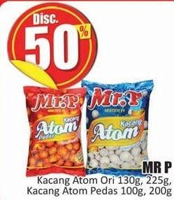 Promo Harga MR.P Kacang Atom Original, Pedas 100 gr - Hari Hari