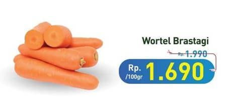 Promo Harga Wortel Berastagi per 100 gr - Hypermart