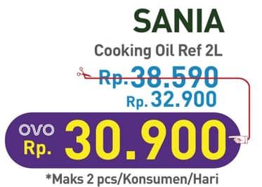 Promo Harga Sania Minyak Goreng 2000 ml - Hypermart