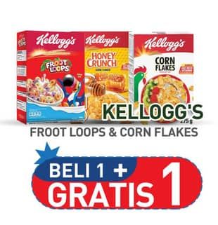 Promo Harga Froot Loops/Kelloggs Corn Flakes  - Hypermart