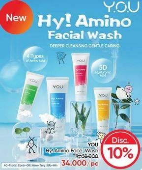 Promo Harga YOU Hy! Amino Facial Wash 100 gr - Guardian