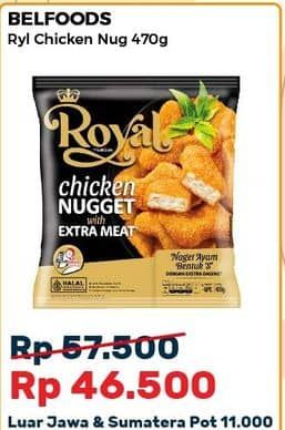 Promo Harga Belfoods Royal Nugget Chicken Nugget S 500 gr - Alfamart