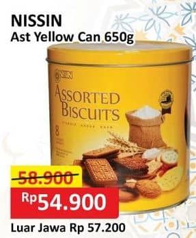 Promo Harga Nissin Assorted Biscuits 650 gr - Alfamart