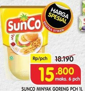 Promo Harga SUNCO Minyak Goreng 1000 ml - Superindo