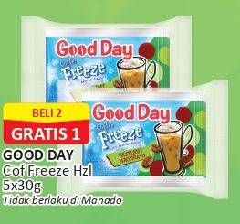 Promo Harga Good Day Coffee Freeze per 5 sachet 30 gr - Alfamart