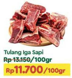 Promo Harga Iga Sapi per 100 gr - TIP TOP
