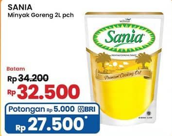 Promo Harga Sania Minyak Goreng 2000 ml - Indomaret