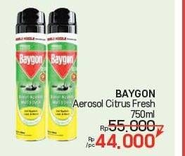 Promo Harga Baygon Insektisida Spray Citrus Fresh 750 ml - LotteMart