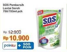 Promo Harga SOS Pembersih Lantai Sereh 700 ml - Indomaret