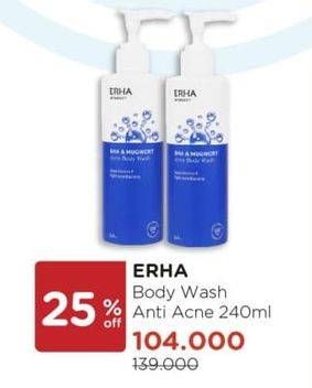 Promo Harga ERHA Acneact Body Wash 240 ml - Watsons