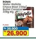 Promo Harga Roma Wafello Choco Blast, Butter Caramel 228 gr - Indomaret