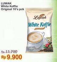 Promo Harga Luwak White Koffie Original 10 pcs - Indomaret